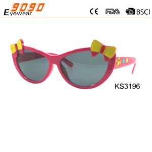 Wholesale Cute Girl's Sunglasses, Plastic Frame with bow , Polycarbonate Lenses from china suppliers