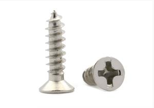 Wholesale DIN7982 Stainless Steel Phillips Drive Flat Head Self Tapping Screws Countersunk Head Pointed Screws from china suppliers