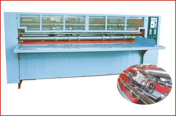 Thin Blade Slitting Creasing Machine, Rotary Slitting + Scoring, with Safety
