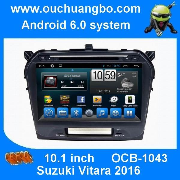 Ouchuangbo car radio 10.1 inch android 6.0 for Suzuki Grand Vitara 2016 with