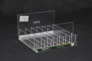 Wholesale Perpex Rack E Liquid Clear Display Acrylic Stand 210×210×125 MM With Logo Sticker from china suppliers
