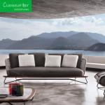 Waterproof Upholstery Cushion Rattan Chair Outdoor Sofa Set Customized Color