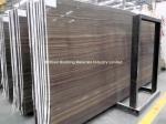 Brown Wooden Veins Marble Slab(Vein Cut)