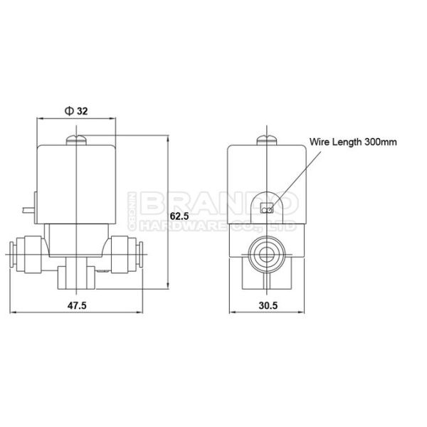 1/4'' 24V Reverse Osmosis RO Solenoid Valve For Water Purifier 1
