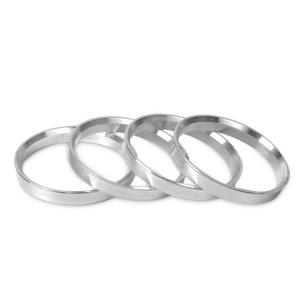 Wholesale Heat Resistant Aluminum Hub Rings 10 Mm , Spacer Hub Centric Ring Silver Color from china suppliers