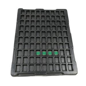 Wholesale Electronic Component Tray Chip Parts Esd Black PS Anti-static Vacuum Forming Pcd Tray from china suppliers