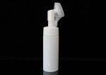 Empty Shampoo Package 100ml Foaming Bottle White Face Wash With Silicone Brush