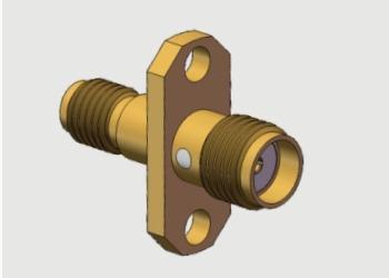 2 Holes Flange Mount SMA Female / Jack To SSMA Female / Jack Adapters Up To