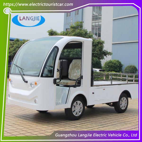 White 2 Seats Electric Delivery Car AC 48V Electric Powered Utility Vehicles For