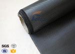 Light Weight Silver Coated Carbon Fiber Fabric , Twill Carbon Fiber Cloth