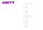Narrow plate front door handle set external for slim profile door