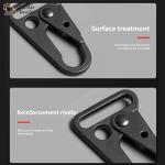 Carabiner Sling Heavy Duty Snap Hooks Metal Clip Outdoor Tactical Bag Accessorie
