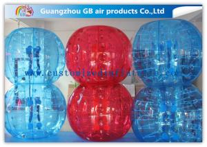 Wholesale Red And Blue Inflatable Human Bumper Ball Bubble Football Suits LOGO Acceptable from china suppliers