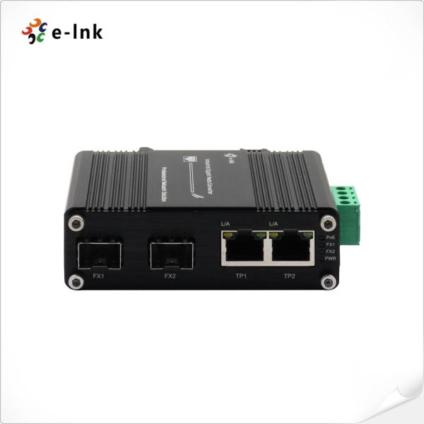 Mini Industrial 2port 10/100/1000Base-T + 2port 100/1000Base-X SFP Ethernet