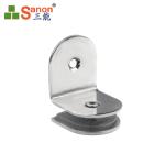 AISI 304 Stainless Steel Handrail Fittings 6mm Glass Clamps D Type Anti Wearing