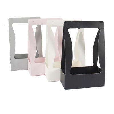 Handmade Waterproof Folding Paperboard Portable Flower Box