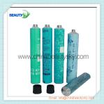 Empty aluminum Collapsible tubes for hair dying cream packing blue color