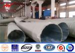 Professional Q235 Steel Electrical Power Pole With Cross Arm For Power