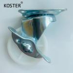 13mm/13mm/17mm/21mm/27mm/27mm Light Duty Furniture PP White Swivel Castor with