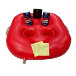 Outdoor Red Inflatable Spa Bar Hot Tub Tray 6 Holes PVC Floating Drink Tray Wine