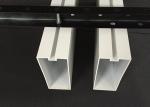 Moisture Proof Commercial Ceiling Tiles , White Aluminum Profile Sound Baffles