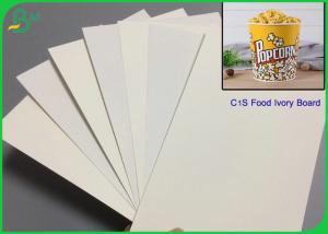 Wholesale High Stiffiness White C1S Food Ivory Board 350g For Popcorn Bucket Making from china suppliers