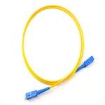Fiber Optic Patch Cord SC SC Simplex 3.0mm LSZH OS2 Yellow Color 9/125um