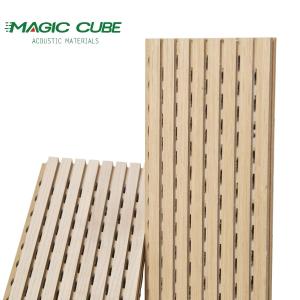 Wholesale Customized Tongue and Groove Edge Wooden Grooved Acoustic Panel for Office Decoration from china suppliers