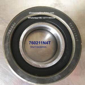 Wholesale 760211N4T 55x112x32mm P0 Precision Lift Truck Bearings With Double Rubber Seals from china suppliers
