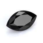 Black Emerald Cut Moissanite Loose Stone Diamond 2 Carat