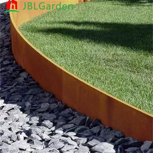 Wholesale Wear Resistance 1.6mm Corten Steel Lawn Edging Rusted Metal Landscape Edging from china suppliers