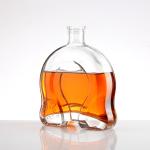 500ml Clear Round Glass Bottle for Liquor Whisky Spirits Vodka Gin Rum Brandy