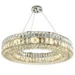 50*13cm Residential K9 Flush Mount Circular Crystal Pendant Light
