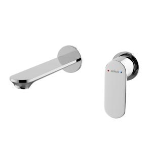 Wholesale Wall Mounted Basin Mixer Faucet One Handle Chrome Faucets from china suppliers