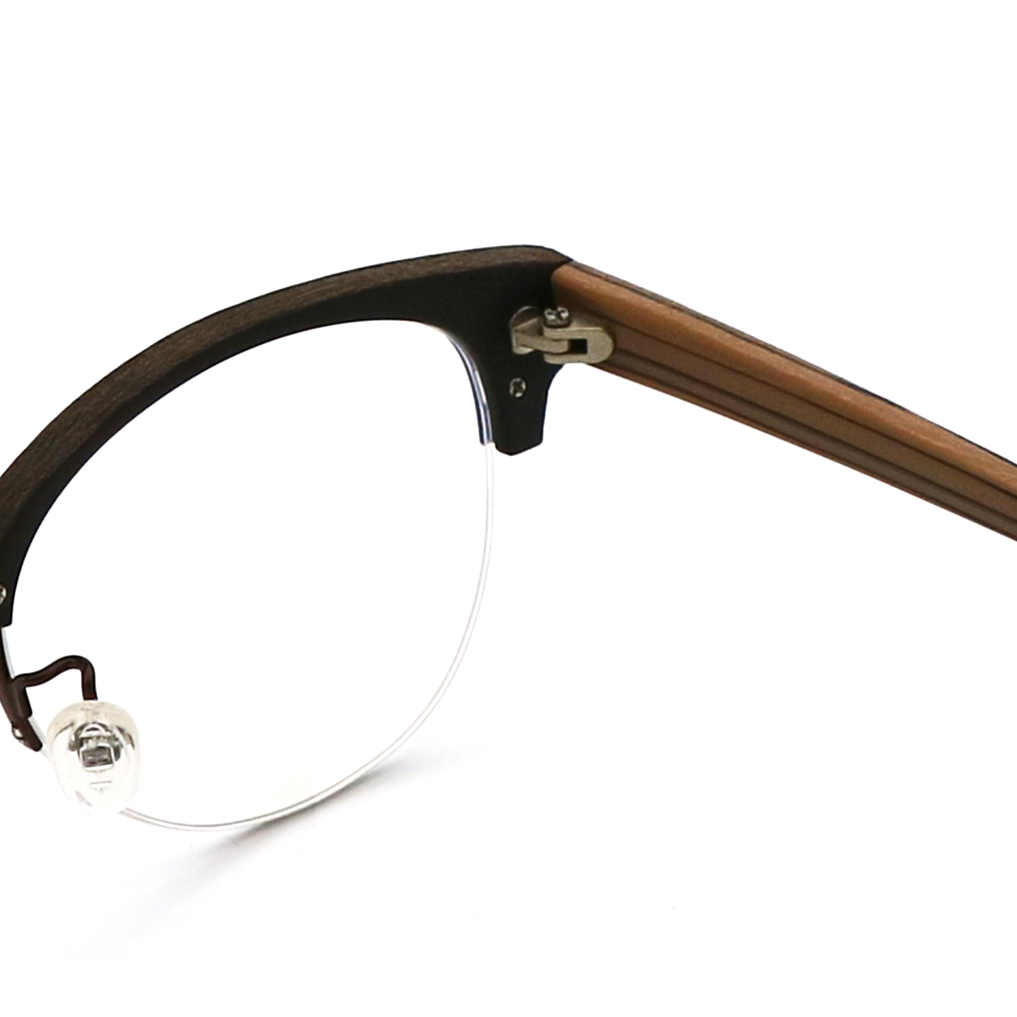 Handmade Retro Wood Grain Acetate Optical Glasses Frame MR H002