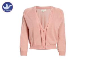 Wholesale Thin Womens Knit Cardigan Sweaters Three Quarter Sleeves Short Air Conditioner Sunscreen from china suppliers