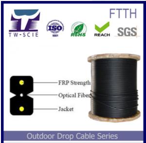 Wholesale Self Supporting FTTH Fiber Cable Steel Or FRP Strength Member 3.1*2.0mm Dimension from china suppliers