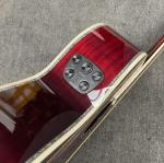 Custom 43 Inch Jumbo Gibson Style SJ200 Cutaway Solid KOA Wood Acoustic Guitar
