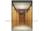Gold Mirror Residential Elevators Cabin Decoration For Passenger Lift
