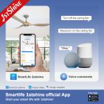 ETL 3 Solid Wood Blades Ceiling Ventilation Fan With Remote Control