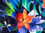 205GSM Recycled Swimwear Fabric Customized Ink Jet Digital Printing Lifelike