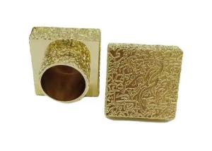 Wholesale High-End Die Casting Zamak Perfume Caps Square Shaped Perfume Cover from china suppliers