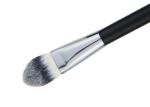 Eco Sliver Ferrule Cute Powder Foundation Brush With Long Wooden Handle