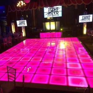 Wholesale Portable Toughened Glass Tiles Wireless LED DMX512 Dance Floor for Night Club Events from china suppliers