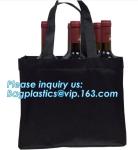Recycle Durable Two Bottles Non Woven Wine Bag, customized high quality non