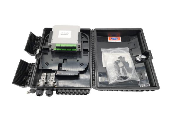 GPON Wall Mounted Plastic 1X16 Splitter Fiber Optic Cable Termination Box NAP