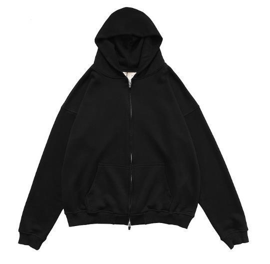 Small Quantity Garment Manufacturer Men'S Double Zip Head Hoodies French Terry