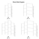 Rustproof 5ftx6ft Cucumber Metal Trellis For Garden Raised Bed Metal Vegetable