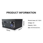Wall Mounted LFP Battery Module 5U Pack Lithium Phosphate Battery 48v 100ah