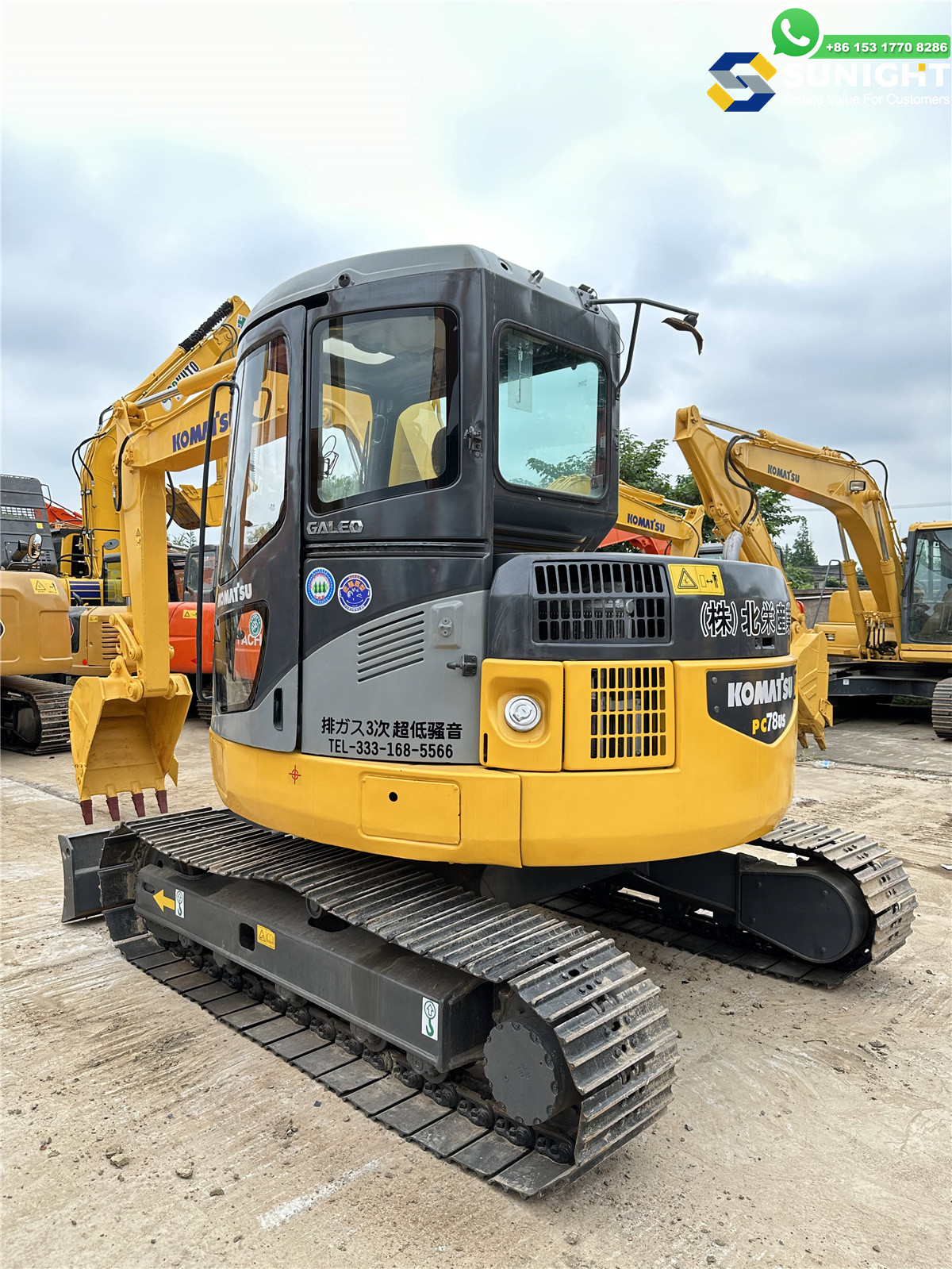 High Performance Original Mini Used Komatsu PC78US Excavator 7 Ton 8 Ton Mini Model Core Pump Japan Used Komatsu PC78 Excavators